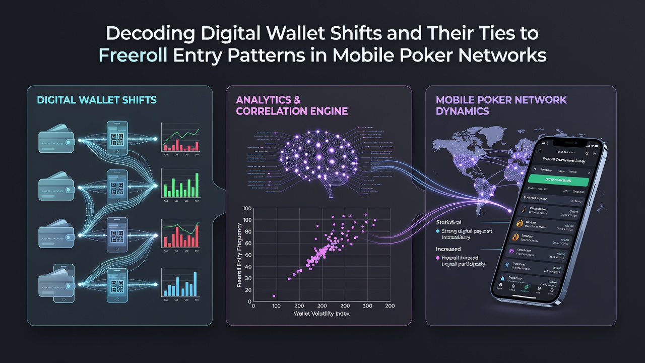 Analytics dashboard displaying freeroll entry trends linked to digital wallet usage