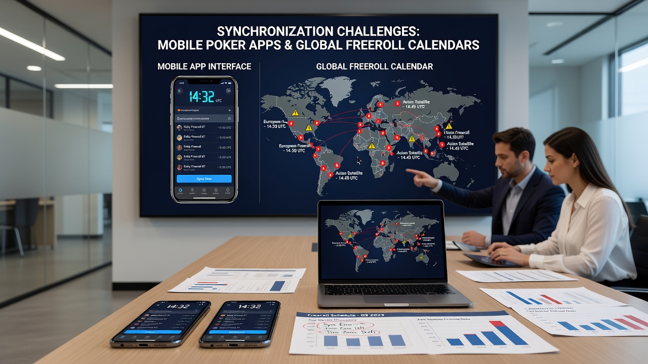 Global poker network calendar overlay showing deposit protocol updates affecting freeroll entries
