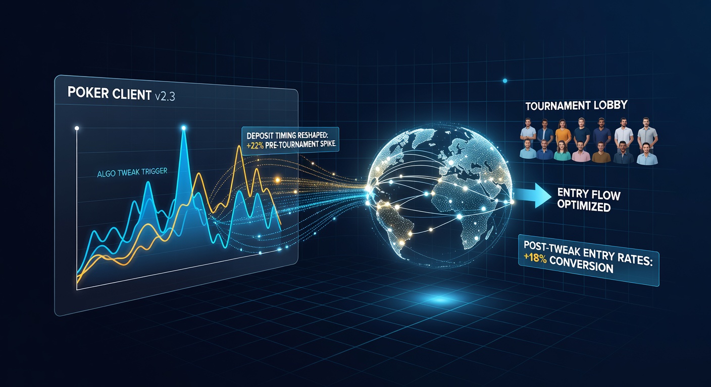 Network-wide tournament entry dashboard illustrating deposit flow changes and registration spikes in June 2026