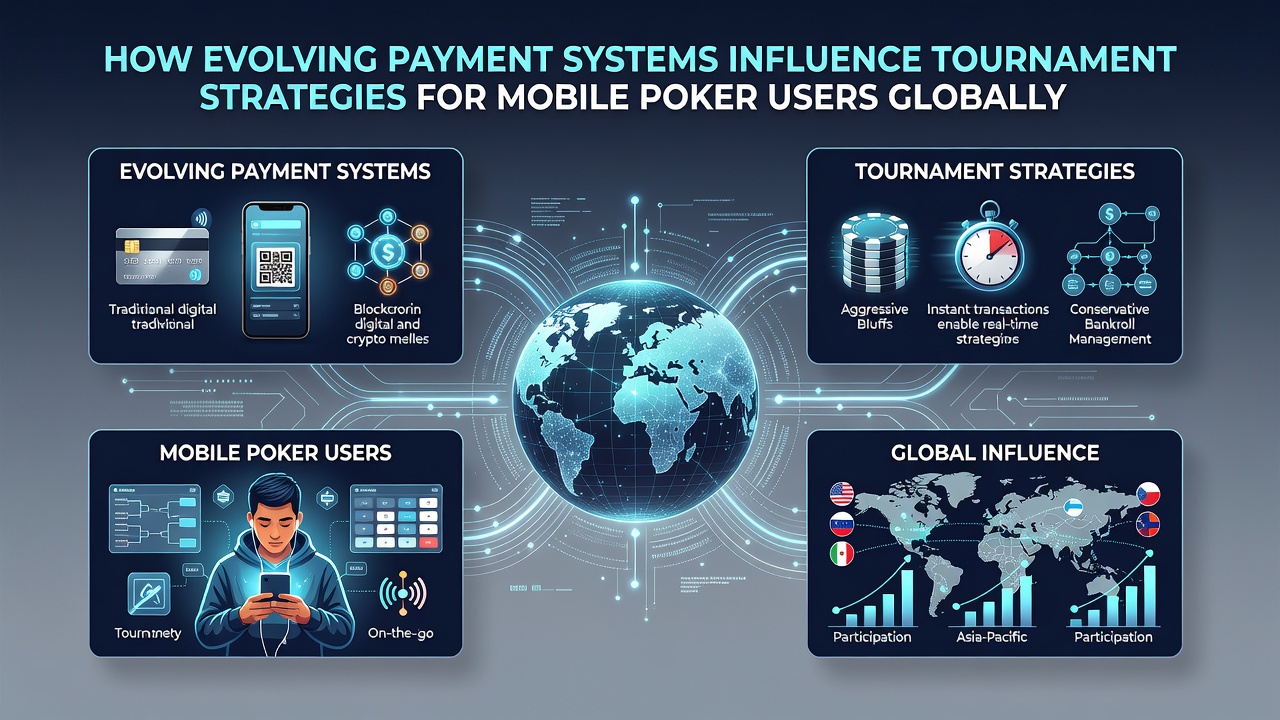 Smartphone screen displaying real-time deposit options linked to a mobile poker tournament lobby