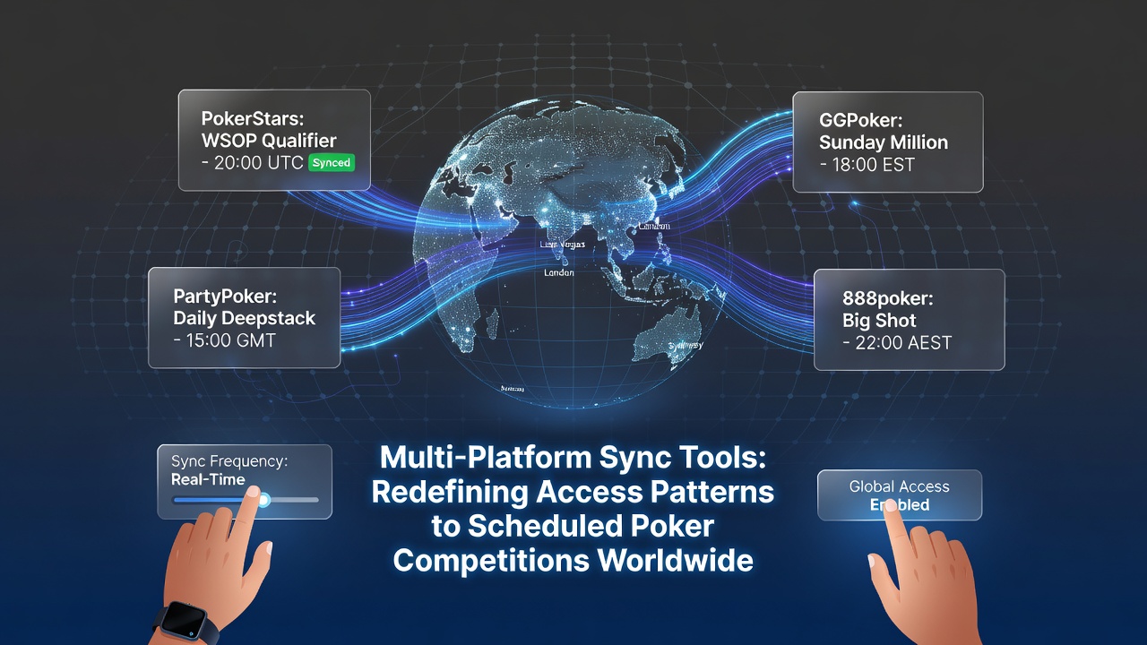 Cross-Platform Synchronization Tools Alter Global Patterns in Poker Tournament Participation