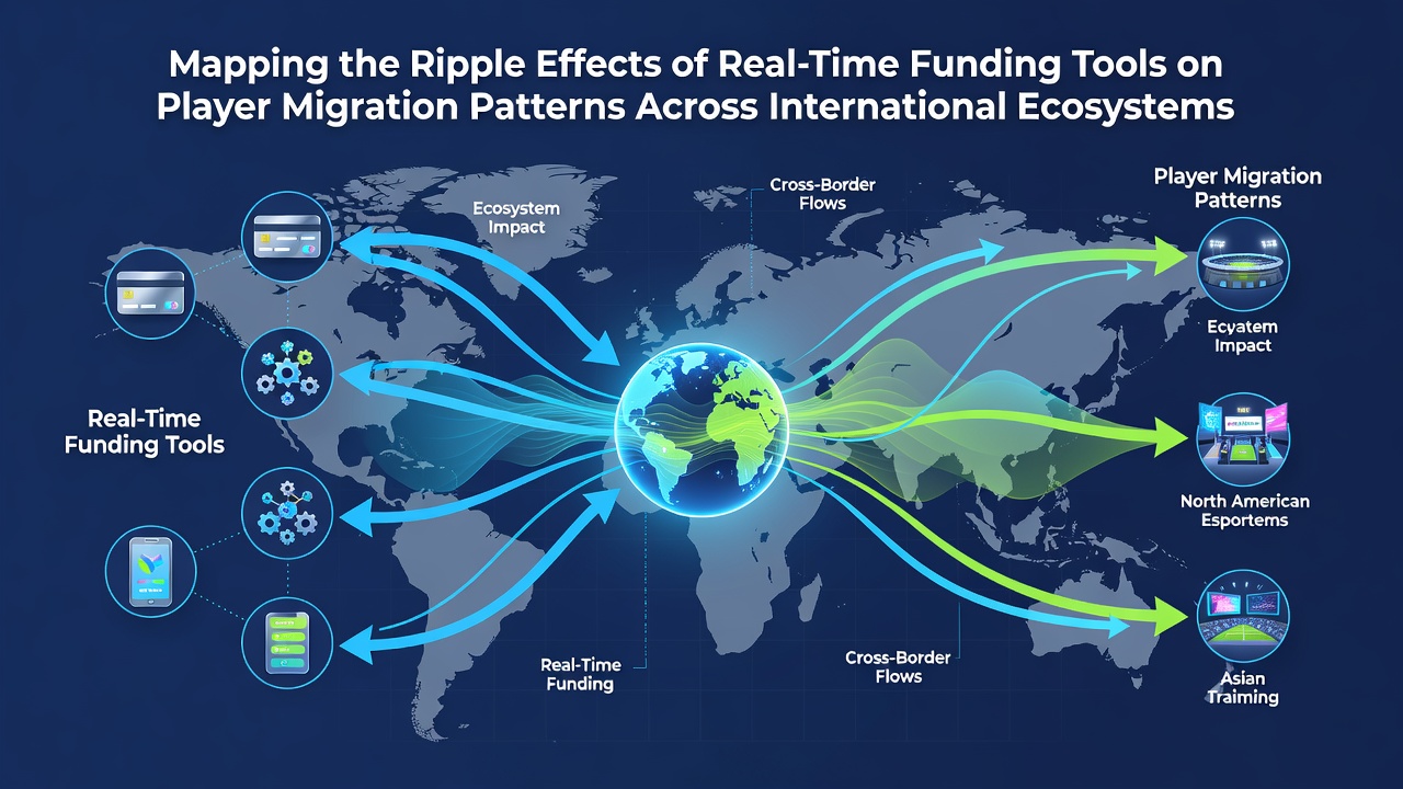 Global poker network traffic maps illustrating player movements tied to real-time funding availability