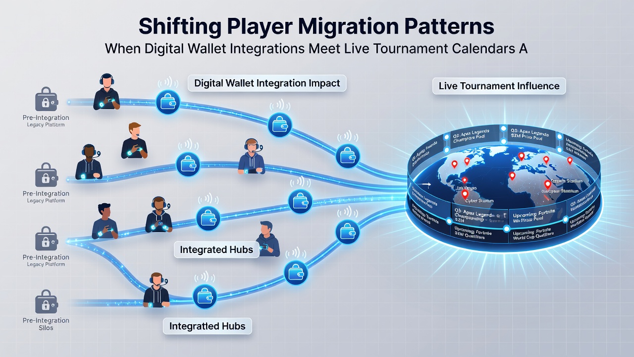 Tournament calendar displayed on a laptop screen with digital wallet transaction confirmation