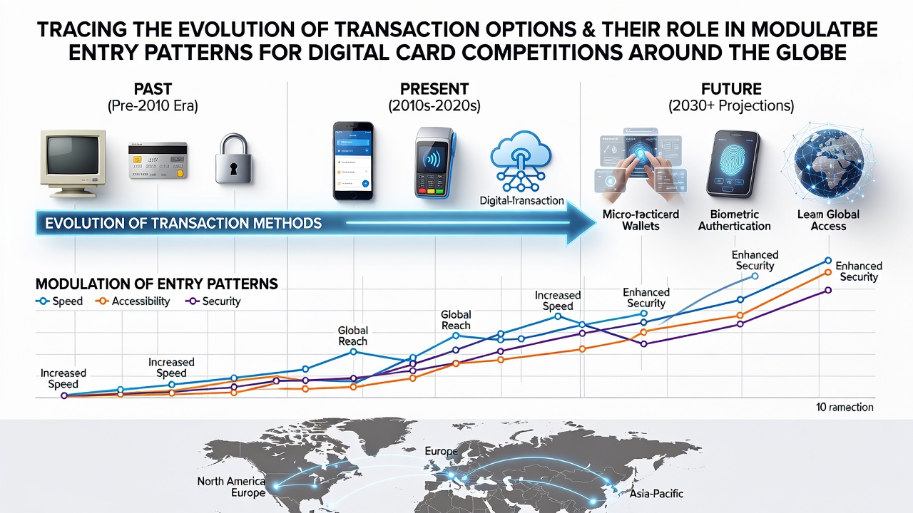 Historical timeline showing early online poker payment methods transitioning from credit cards to digital wallets and cryptocurrency integrations across global platforms